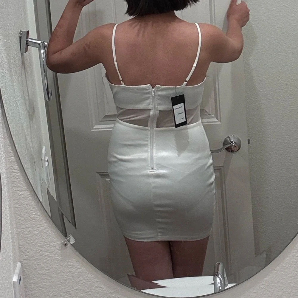 Elegant White Bath Mirror